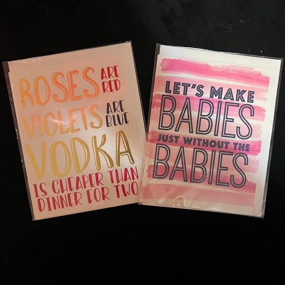 NEW Set of 2 Inappropriate Humor Birthday Cards for Couples - Picture 1 of 11